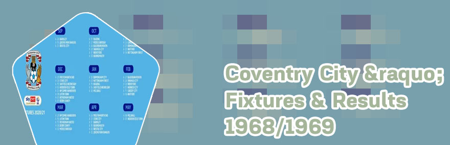 Coventry city fixtures