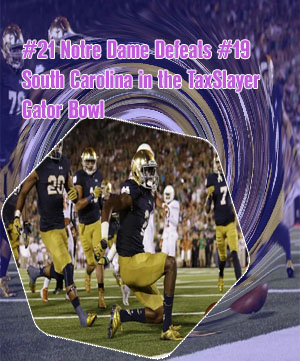 Notre dame football score