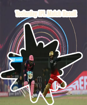 Yesterday match of ipl